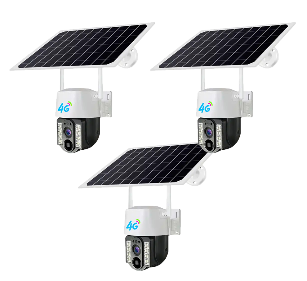 x3 Scacell Solar Power 4G Camera