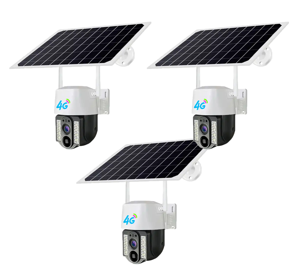 x3 Scacell Solar Power 4G Camera
