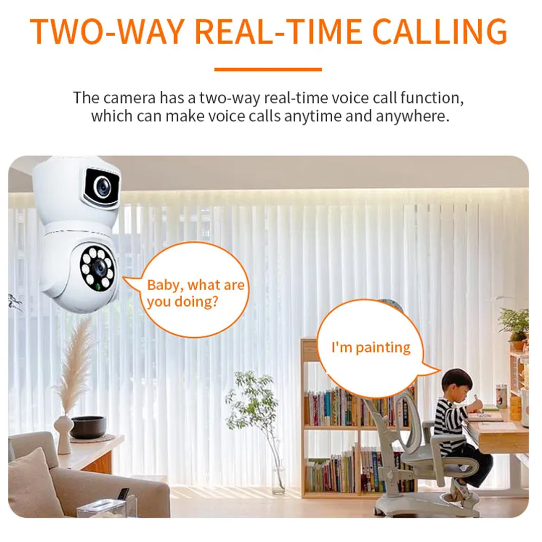 Bright Guard Cam: Light Bulb Security Camera x2