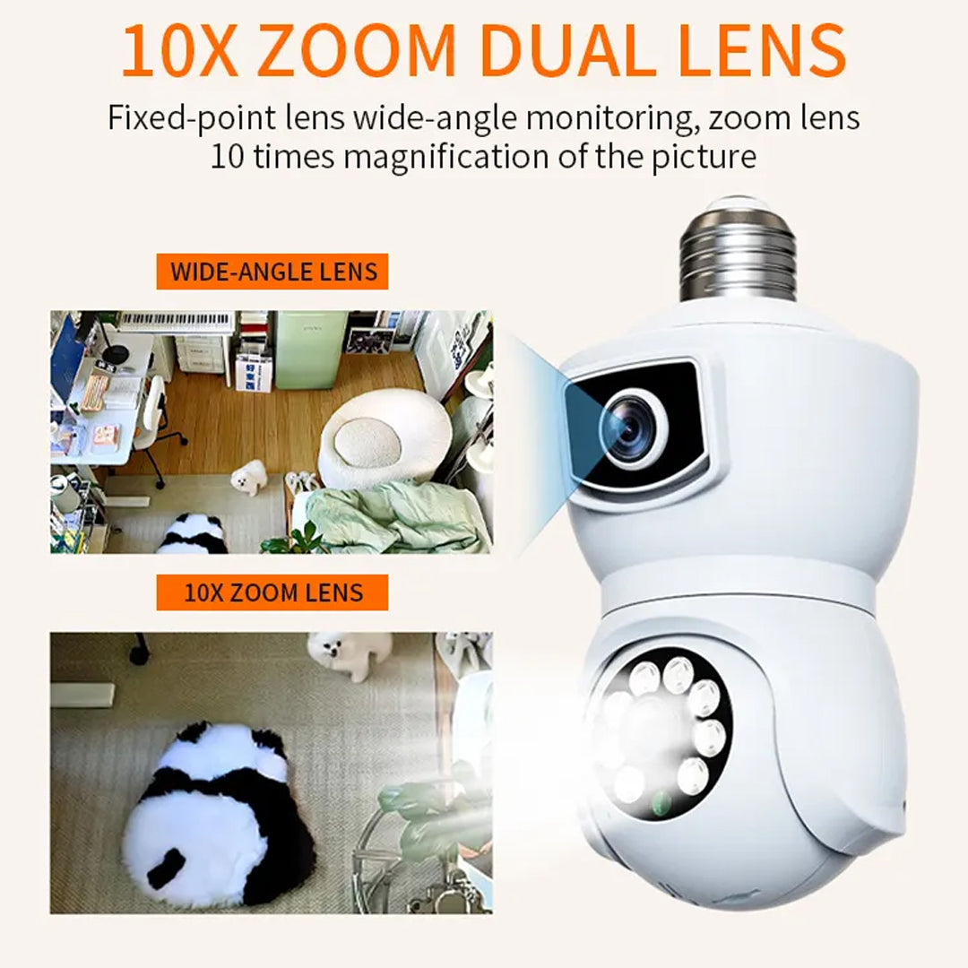 Bright Guard Cam: Light Bulb Security Camera x2