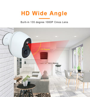 Solar Powered Home Security HD Camera