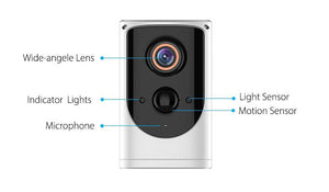 x3 Weatherproof Motion Detection Wireless IP Security Camera