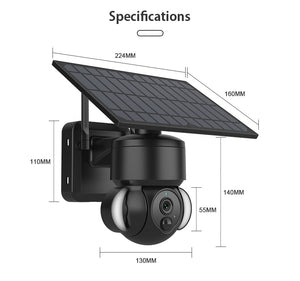 Solar Powered Security Flood Light Camera