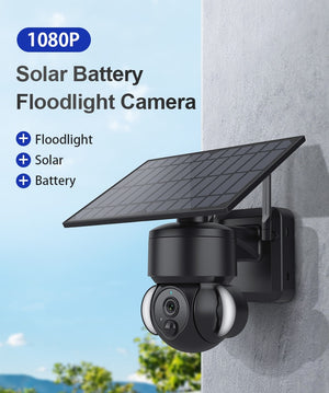 Solar Powered Security Flood Light Camera