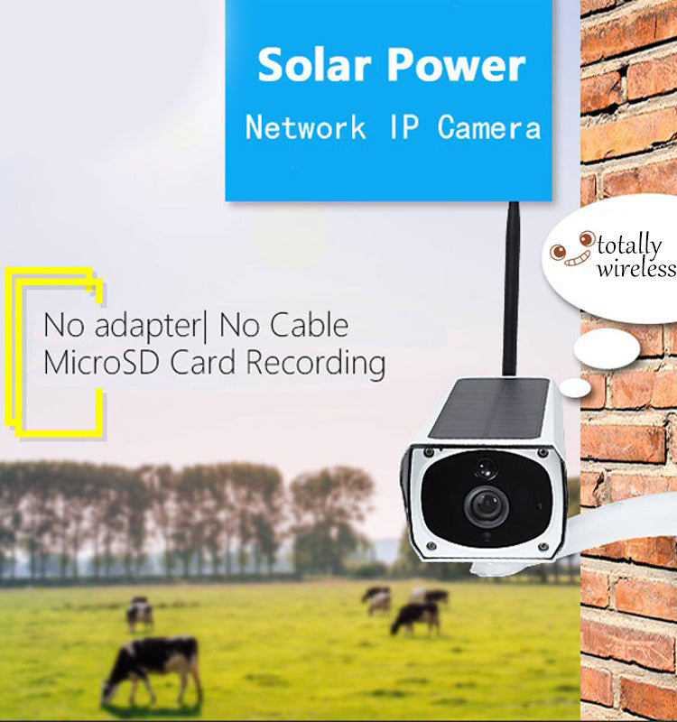 Solar Powered Panel Waterproof Camera