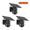 Solar Powered Security Flood Light Camera X3